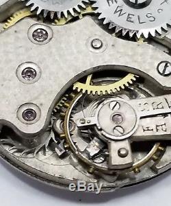 Rolex Antique Pocket Watch Movement 15 jewels 4 adjustments 24 mm for parts F707