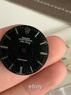 Rolex Black Air-King Dial Refinished for Vintage Watch for Parts