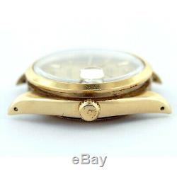 Rolex Date 1503 Automatic Gold Dial 14k Gold Mens Watch Head For Parts/repairs