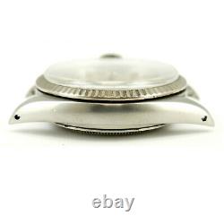 Rolex Datejust 16014 Silver Dial Mens Watch Head+movement+parts For Parts/repair