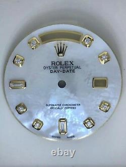 Rolex Day-date Nonquickset White MOP 8+2 Diamond Dial 2-T