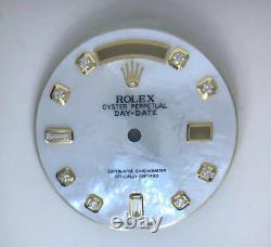 Rolex Day-date Nonquickset White MOP 8+2 Diamond Dial 2-T