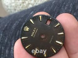 Rolex Dial for 6694 34mm Manual Wind 1960's Watch Swiss Tropical for Parts