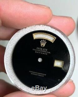 Rolex Factory Black Onyx Dial For Day Date Watch 18038 18238 For Repair Damaged