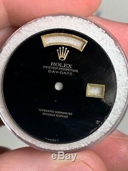 Rolex Factory Black Onyx Dial For Day Date Watch 18038 18238 For Repair Damaged