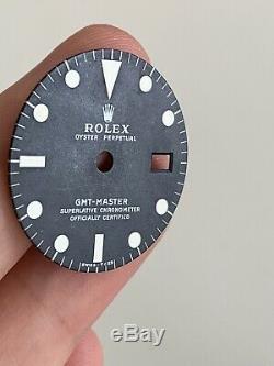 Rolex GMT Master 1675 black Mark II Dial For Vintage Watch Mark 2 For Parts