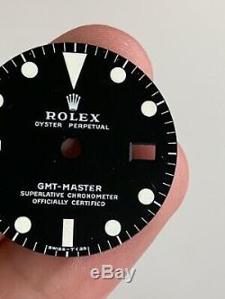 Rolex GMT Master 1675 black Mark II Dial For Vintage Watch Mark 2 For Parts
