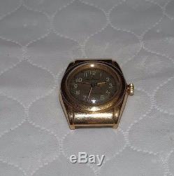 Rolex Oyster Bubbleback Chronometer 14K Gold Watch BROKEN AS-IS PRIVATE LISTING