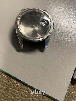 Rolex Stainless Steel 34mm Oyster Perpetual Date Watch 1970s Case