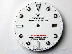 Rolex Yacht-Master S-S Glossy White Diamond and Bright Luminous Markers Dial