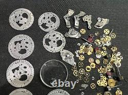 Rolex watch movement Parts Lot NON WORKING, DAMAGED, PARTS REPAIR PROJECT