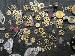 Rolex watch movement Parts Lot NON WORKING, DAMAGED, PARTS REPAIR PROJECT