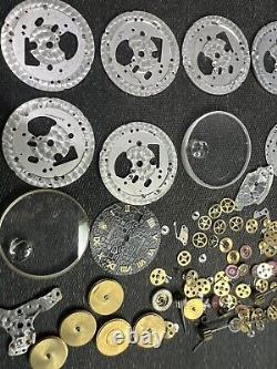 Rolex watch movement Parts Lot NON WORKING, DAMAGED, PARTS REPAIR PROJECT