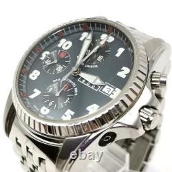 SECTOR 900 Chronograph Watch 45mm 1.77in For Parts Repair Crown Broken JUNK