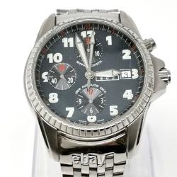 SECTOR 900 Chronograph Watch 45mm 1.77in For Parts Repair Crown Broken JUNK