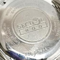 SECTOR 900 Chronograph Watch 45mm 1.77in For Parts Repair Crown Broken JUNK