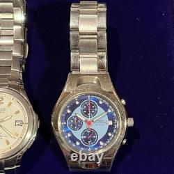 SEIKO CITIZEN Analog Digital Watch Lot 8pcs Junk for Parts Repair Untested