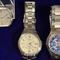 SEIKO CITIZEN Analog Digital Watch Lot 8pcs Junk for Parts Repair Untested