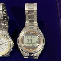 SEIKO CITIZEN Analog Digital Watch Lot 8pcs Junk for Parts Repair Untested