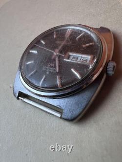 SEIKO Load Matic Automatic Watch Gray Dial Vintage Junk For Repair or Parts