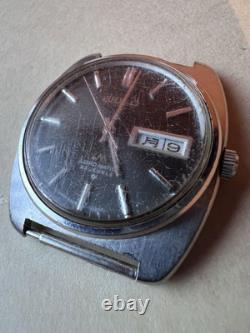 SEIKO Load Matic Automatic Watch Gray Dial Vintage Junk For Repair or Parts