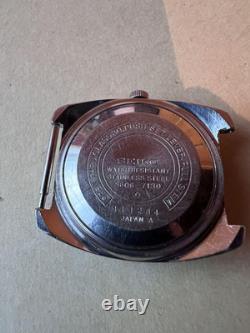 SEIKO Load Matic Automatic Watch Gray Dial Vintage Junk For Repair or Parts