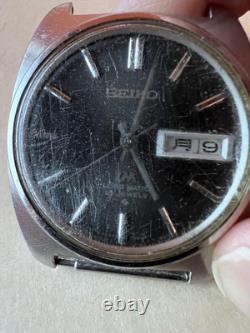 SEIKO Load Matic Automatic Watch Gray Dial Vintage Junk For Repair or Parts
