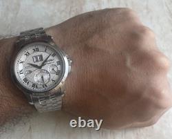 SEIKO Premier Kinetic Perpetual 7D48-0AA0 men's Wrist Watch for repair or parts
