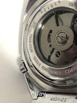 SEIKO S-Wave 7S26 0120 Automatic Watch Skeleton For Parts or Repair 38mm Junk