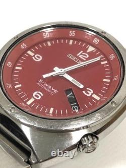 SEIKO S-Wave 7S26 0120 Automatic Watch Skeleton For Parts or Repair 38mm Junk