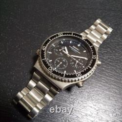 SEIKO Speedmaster 7A28-7040 Chronograph Watch 18cm For Parts/Repair JAPAN