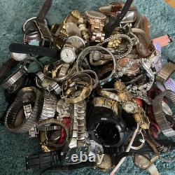 SEIKO, Timex, Citizen etc. Huge 8+ LB lot Repair Parts watches Resale AS-IS