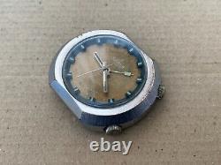SORNA ALARM 21600 SWISS MADE WATCH NO WORK FOR PARTS MEN'S CAL. 1223-21 40mm