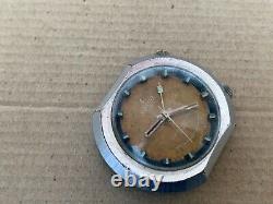 SORNA ALARM 21600 SWISS MADE WATCH NO WORK FOR PARTS MEN'S CAL. 1223-21 40mm