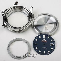 Seamaster ceramic bezel watch repair parts case kit fit eta 2824 movement