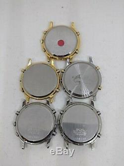 Seiko 7T32 Stainless Steel Chronograph/Alarm Watch (Not Working) 5 pcs