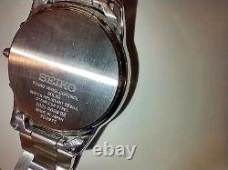 Seiko 7b24-0br0 Radio Wave Control Solar Men's Watch Japan Rare For Parts AS IS