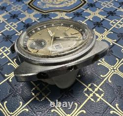 Seiko Automatic Chronograph 6139-6010 7100 Watch For Parts or Restoration