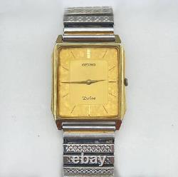 Seiko Dolce Gold Silver 7740-5000 1987 25 Years of Service Award/For parts