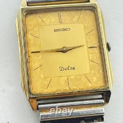 Seiko Dolce Gold Silver 7740-5000 1987 25 Years of Service Award/For parts