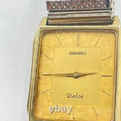 Seiko Dolce Gold Silver 7740-5000 1987 25 Years of Service Award/For parts