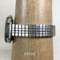 Seiko Men 7546-6029 Dress Silver Expansion Quartz For Watch Parts Or Repair Only