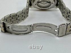 Seiko Men's Watch 5M62-0CJ0 Kinetic 6 Jewels 39mm Doesn't Work Broken FOR PARTS