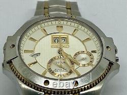 Seiko Men's Watch 7D48-0AB0 Coutura Perpetual Kinetic No Crown FOR REPAIR PARTS