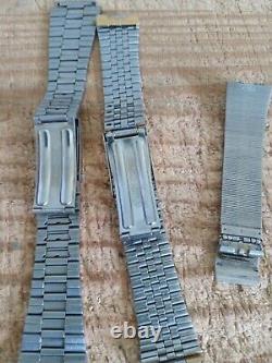 Seiko Mostly. Wrist Bands For Watch Lot. Vintage. For Parts Or Repair. Check Photos