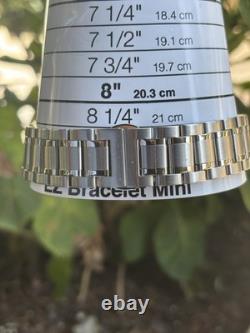 Seiko NH34 GMT Mod Watch 44mm Snowflake Dial Automatic DAMAGED Sapphire Bezel