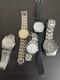 Seiko &Others Watch Lot 5 Pieces For Parts Repair Not Working Junk Vintage Set
