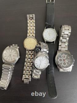 Seiko &Others Watch Lot 5 Pieces For Parts Repair Not Working Junk Vintage Set