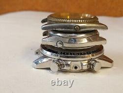 Seiko Quartz 3 Piece MIX Lots Men's Not Working Parts Purpose Vintage Watch