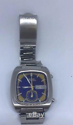 Seiko Vintage Rare 7016/5011 Monaco 1970s rare dial colour